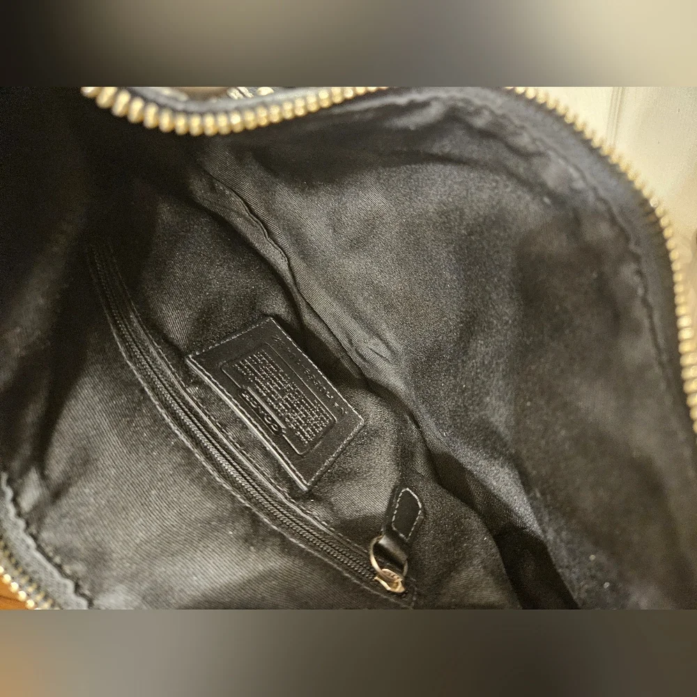 Coach limited edition black soho jacquard studded grommet hobo handbag purse - Picture 13 of 15